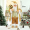 Standing Santa Claus Christmas Figurine Festive Holiday Window Table Decoration 8