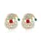 Christmas Rhinestone Snowflake Elk Stud Earrings Pearl Holiday Jewelry For Women 10