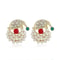 Christmas Rhinestone Snowflake Elk Stud Earrings Pearl Holiday Jewelry For Women 10