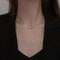 925 Sterling Silver Zircon Water Drop Necklace Minimalist Geometric Collarbone Chain For Women 0