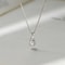 925 Sterling Silver Zircon Water Drop Necklace Minimalist Geometric Collarbone Chain For Women 5
