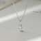925 Sterling Silver Zircon Water Drop Necklace Minimalist Geometric Collarbone Chain For Women 6