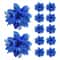 Glitter Christmas Flower Tree Ornaments Artificial Poinsettia Decorations For Holiday Home Decor 11