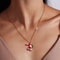 Enamel Christmas Pendant Necklace Santa Tree Bell Holiday Jewelry For Women 18