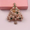 Colorful Christmas Tree Brooch Pin Festive Rhinestone Holiday Jewelry For Women 3