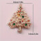 Colorful Christmas Tree Brooch Pin Festive Rhinestone Holiday Jewelry For Women 4
