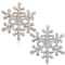 Rhinestone Snowflake Brooch Pin Elegant Winter Flower Collar Jewelry For Women Men 3