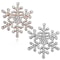 Rhinestone Snowflake Brooch Pin Elegant Winter Flower Collar Jewelry For Women Men 3