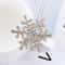 Rhinestone Snowflake Brooch Pin Elegant Winter Flower Collar Jewelry For Women Men 5
