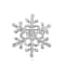 Rhinestone Snowflake Brooch Pin Elegant Winter Flower Collar Jewelry For Women Men 7