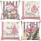 Christmas Snowman Throw Pillow Cover Festive Linen Cushion Case For Sofa Holiday Decor 4