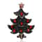 Vintage Rhinestone Christmas Tree Brooch Pin Sparkling Enamel Holiday Lapel Jewelry For Women Men 6