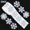 500pcs Winter Snowflake Sticker Roll Waterproof Christmas Gift Wrapping Holiday Decoration Labels 6