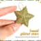 24pcs Gold Glitter Star Christmas Ornaments Sparkling Hanging Tree Decorations For Holiday Party 1