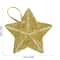 24pcs Gold Glitter Star Christmas Ornaments Sparkling Hanging Tree Decorations For Holiday Party 2