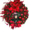Christmas Wreath With Lantern Large Bow Festive Front Door Garland Holiday Wall Decoration 1