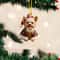 Cartoon Acrylic Christmas Tree Hanging Ornament 2D Flat Xmas Tree Pendant For Holiday Tree Home D 24