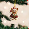 Cartoon Acrylic Christmas Tree Hanging Ornament 2D Flat Xmas Tree Pendant For Holiday Tree Home D 24
