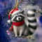 Cartoon Acrylic Christmas Tree Hanging Ornament 2D Flat Xmas Tree Pendant For Holiday Tree Home D 26