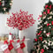 Snow Frosted Artificial Red Holly Berry Stems Christmas Berry Picks For Tree Wreath Holiday DIY D 0