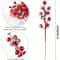 Snow Frosted Artificial Red Holly Berry Stems Christmas Berry Picks For Tree Wreath Holiday DIY D 3