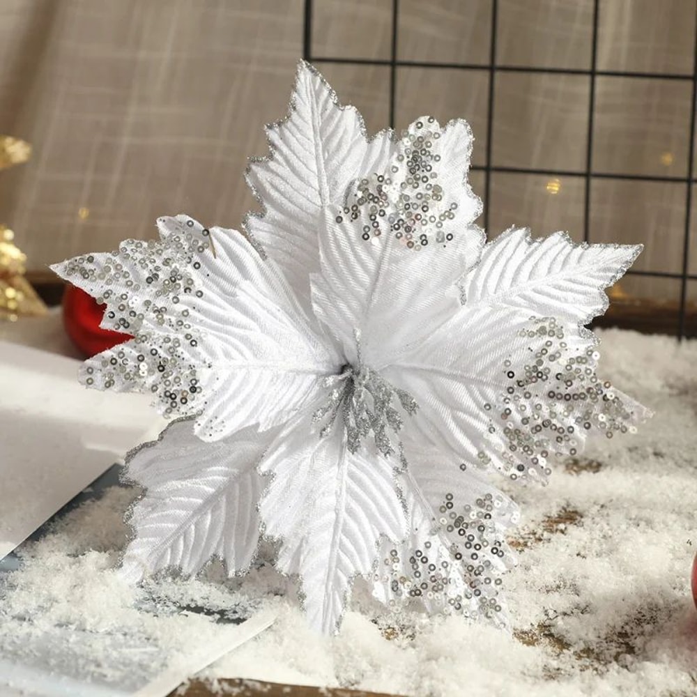 Artificial Dried Flower Stem For Christmas Tree Decor Rustic Wedding Holiday Floral Decoration 9