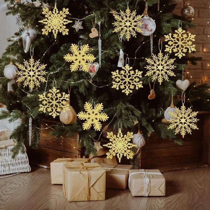 Paper Snowflake Christmas Hanging Ornaments Winter Tree Ceiling Decorations For Holiday Home Deco 1