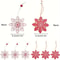 Rustic Wooden Snowflake Star Christmas Ornaments Natural Wood Hanging Tree Decorations For Holida 5