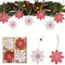 Rustic Wooden Snowflake Star Christmas Ornaments Natural Wood Hanging Tree Decorations For Holida 2