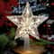 Glowing Star Christmas Tree Ornament Luminous Hanging Star Decoration For Holiday Home Decor 4