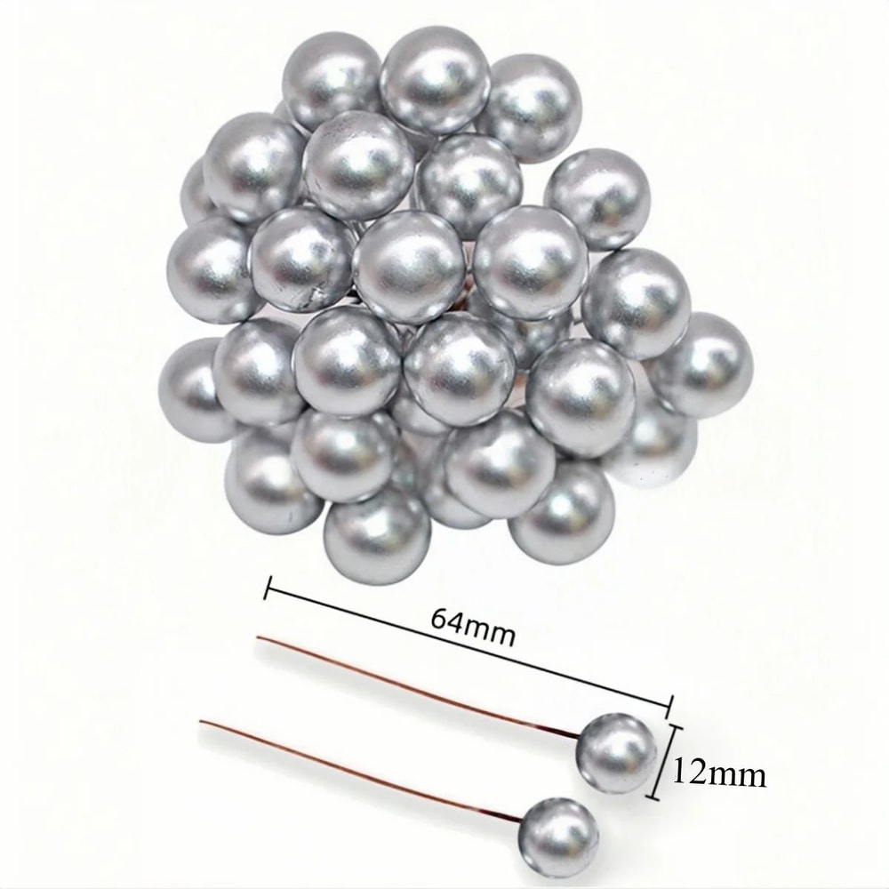 Mini Artificial Christmas Berry Decorations Red Gold Silver Fake Cherry Berries For DIY Wreaths 8