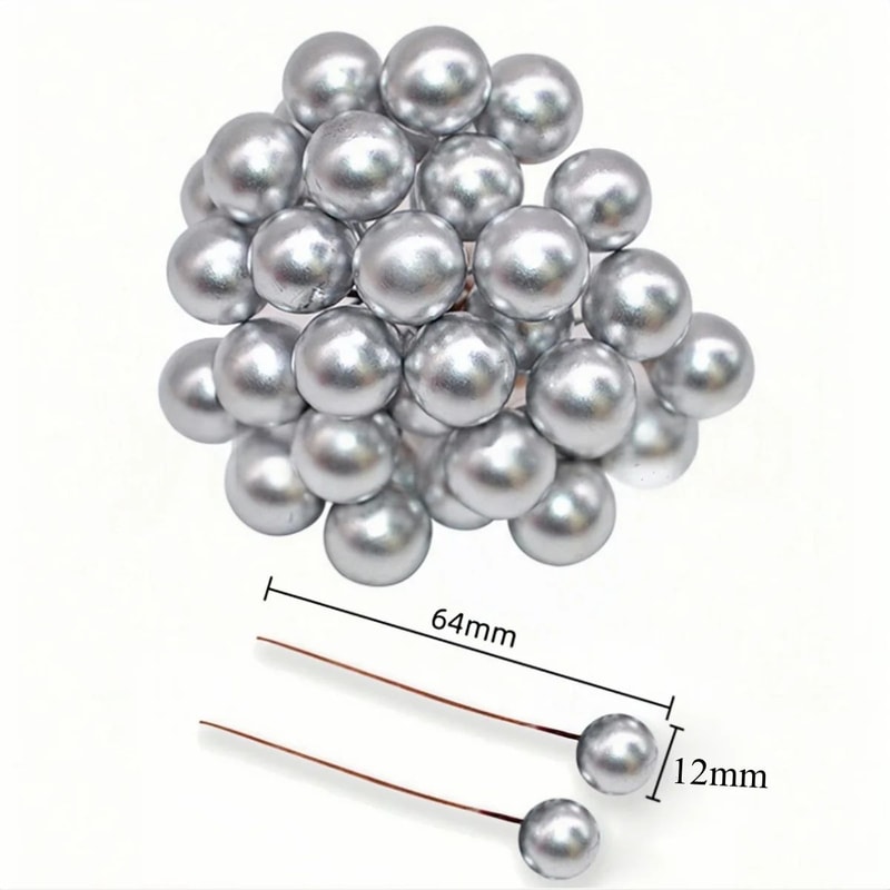 Mini Artificial Christmas Berry Decorations Red Gold Silver Fake Cherry Berries For DIY Wreaths 8