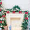 Red Velvet Christmas Wreath Bows 10pcs Holiday Tree Garland Decorative Bows For Festive Home Deco