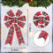 Vintage Buffalo Plaid Christmas Wreath Bows 2 Pcs Red Snowflake Holiday Tree Door Decoration Bows 4