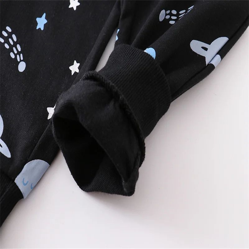 Jumping Meters Kids Space Print Sweatpants Cotton Drawstring Harem Pants For Boys 2T7T 2
