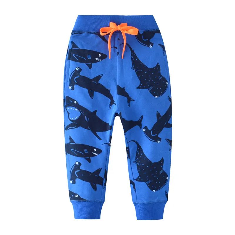 Jumping Meters Kids Space Print Sweatpants Cotton Drawstring Harem Pants For Boys 2T7T 9