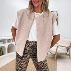 dongdaemun elegant double-sided wool vest – korean v-neck hand-sewn women's outerwear jacket