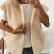 Dongdaemun Elegant DoubleSided Wool Vest Korean VNeck HandSewn Womens Outerwear Jacket 8