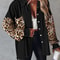 Sequin Colorblock Shacket Jacket Womens Contrast ButtonUp Raw Hem High Street Coat 6