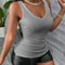Y2K VNeck Crop Camisole Tank Top Womens Sexy HighStretch Summer Sling Top 6