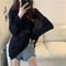 Korean Sheer Long Sleeve TShirt Womens Loose SunProtective Ulzzang Summer Tee 1