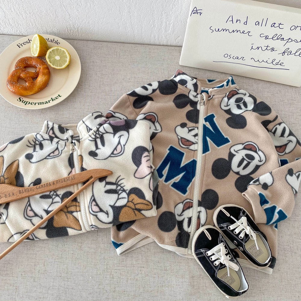 Disney Mickey Kids Lightweight Jacket Cartoon Print Spring Autumn Coat For Boys Girls 06Y 4