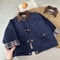Kids Patchwork Trench Jacket Casual Cargo Style Coat For Babies Toddlers 110Y 6