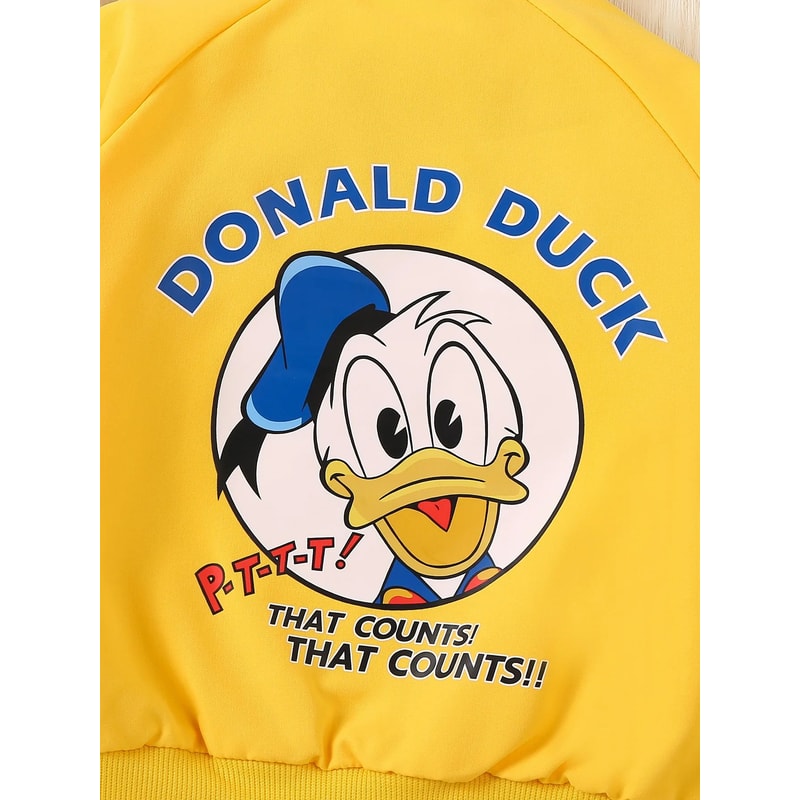 Donald Duck Kids Cartoon Jacket Cute Autumn Windbreaker Coat For Boys Girls 06Y 3