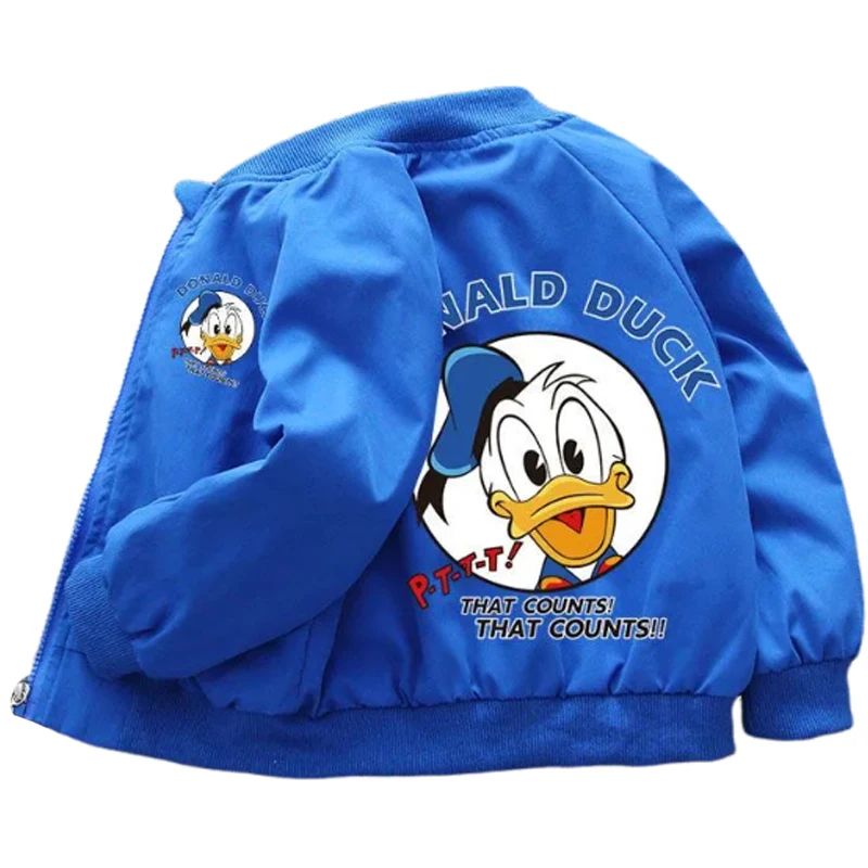 Donald Duck Kids Cartoon Jacket Cute Autumn Windbreaker Coat For Boys Girls 06Y 4