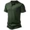 Mens Breathable Summer Henley TShirt Lightweight QuickDry Casual Short Sleeve Athletic Tee 0
