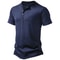 Mens Breathable Summer Henley TShirt Lightweight QuickDry Casual Short Sleeve Athletic Tee 6