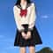 Elegant Plus Size Sailor School Uniform Set Japanese JK Style Long Sleeve Cosplay Outfit S8XL 4