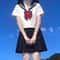 Elegant Plus Size Sailor School Uniform Set Japanese JK Style Long Sleeve Cosplay Outfit S8XL 5