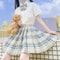 Korean JK Sailor School Uniform Set Pink Plaid Pleated Skirt Blouse Cosplay Outfit For Women 15